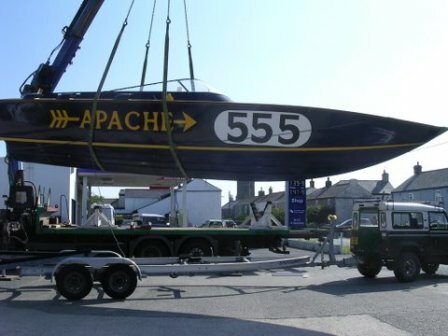 APACHE in full flight and moving to her new home - 1979